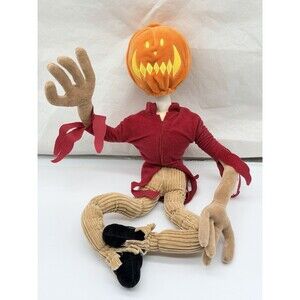 The Nightmare Before Christmas Poseable Pumpkin King Jack Skellington Disney 19”